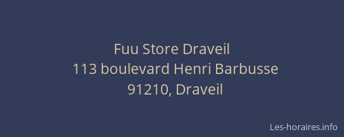 Fuu Store Draveil