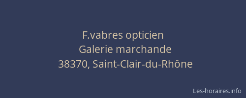 F.vabres opticien