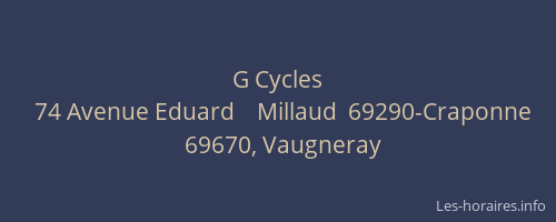 G Cycles