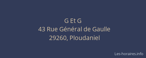 G Et G
