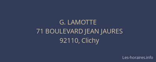 G. LAMOTTE