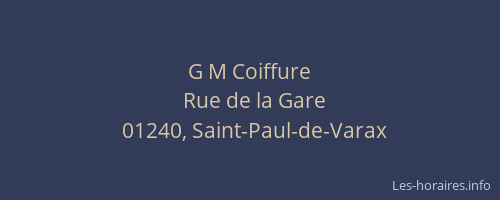 G M Coiffure