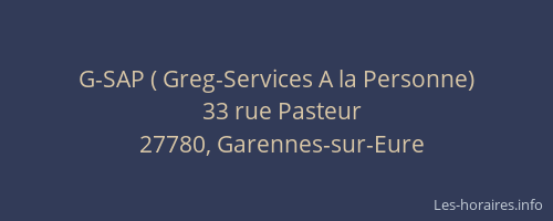 G-SAP ( Greg-Services A la Personne)