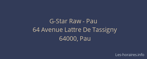 G-Star Raw - Pau