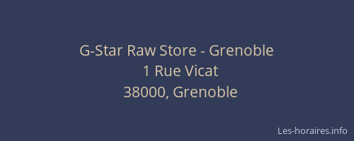 G-Star Raw Store - Grenoble