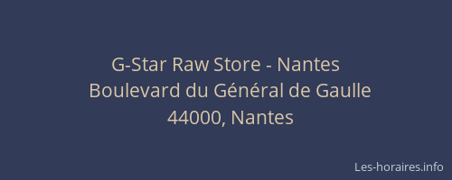 g star nantes