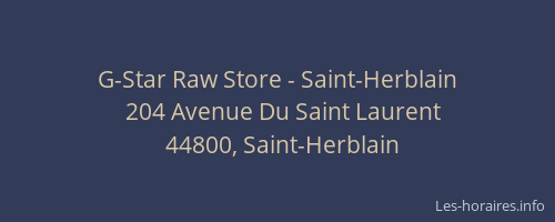 G-Star Raw Store - Saint-Herblain