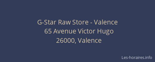 G-Star Raw Store - Valence