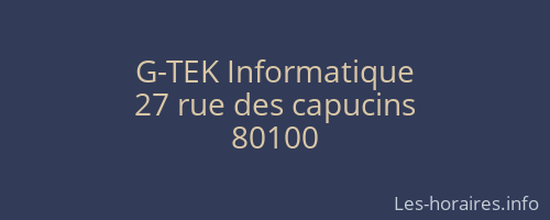 G-TEK Informatique