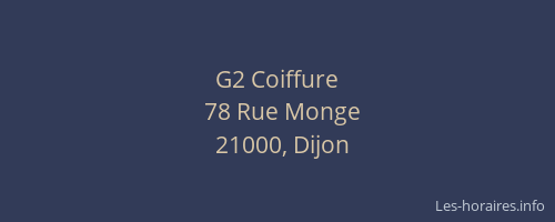 G2 Coiffure