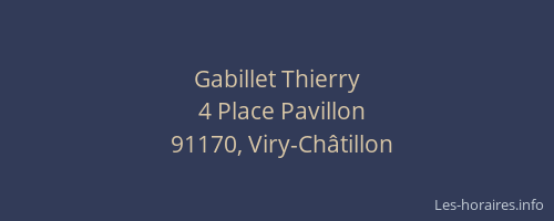 Gabillet Thierry