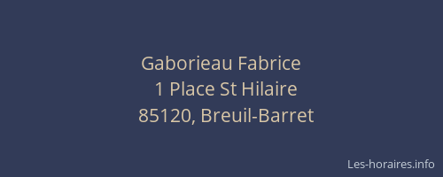 Gaborieau Fabrice