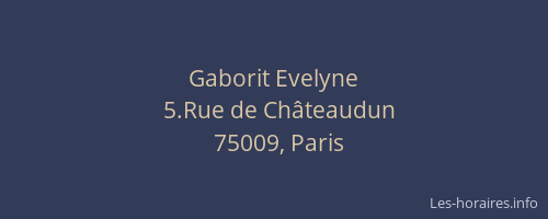 Gaborit Evelyne