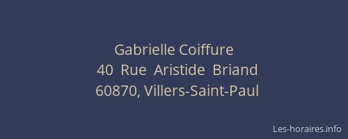 Gabrielle Coiffure
