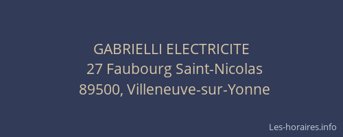 GABRIELLI ELECTRICITE