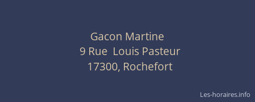 Gacon Martine