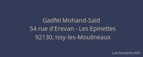 Gadfel Mohand-Saïd