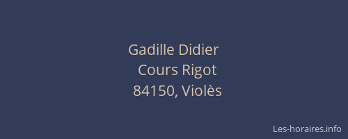 Gadille Didier