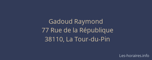 Gadoud Raymond