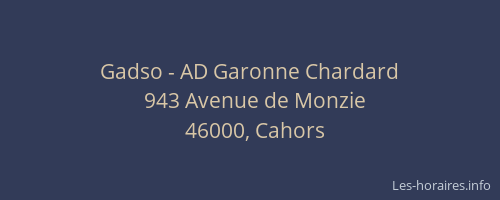 Gadso - AD Garonne Chardard