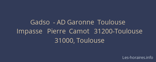 Gadso  - AD Garonne  Toulouse