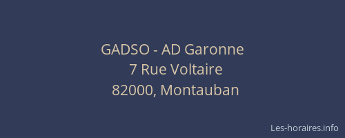 GADSO - AD Garonne