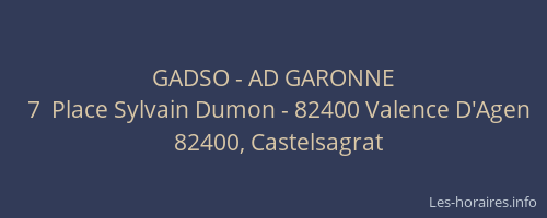 GADSO - AD GARONNE