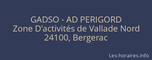 GADSO - AD PERIGORD