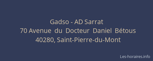 Gadso - AD Sarrat