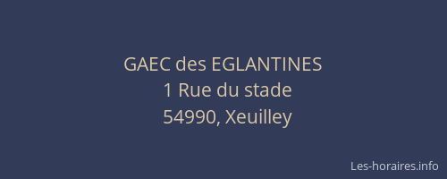 GAEC des EGLANTINES