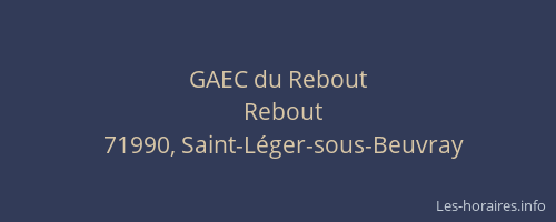 GAEC du Rebout