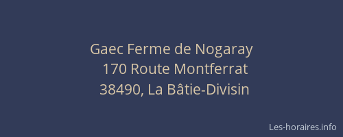 Gaec Ferme de Nogaray