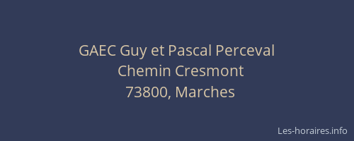 GAEC Guy et Pascal Perceval
