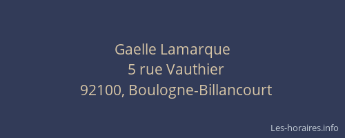 Gaelle Lamarque
