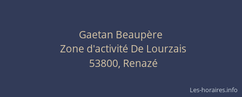 Gaetan Beaup&egrave;re