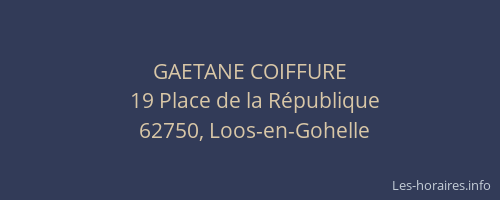 GAETANE COIFFURE