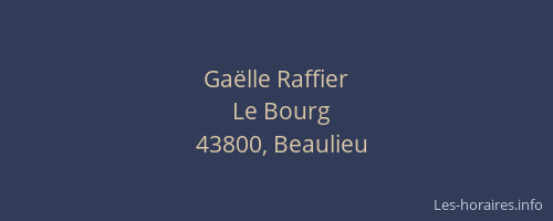 Gaëlle Raffier