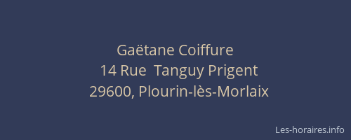 Ga&euml;tane Coiffure
