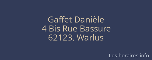 Gaffet Danièle