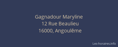Gagnadour Maryline