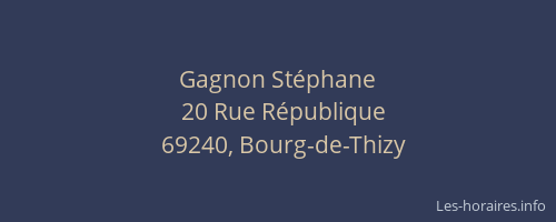 Gagnon Stéphane