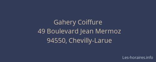 Gahery Coiffure