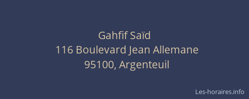 Gahfif Saïd