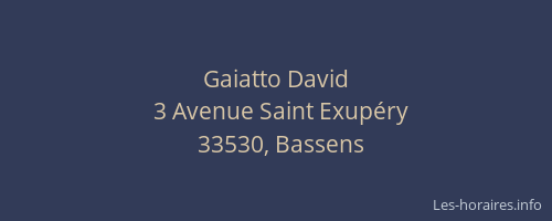 Gaiatto David