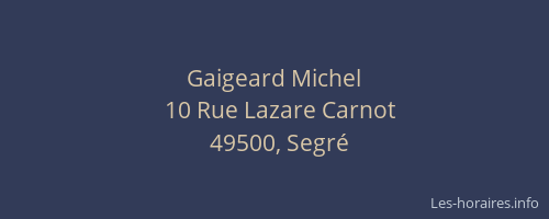 Gaigeard Michel