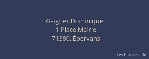 Gaigher Dominique