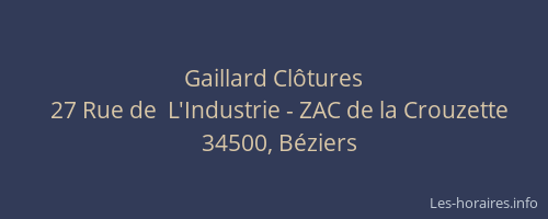 Gaillard Clôtures