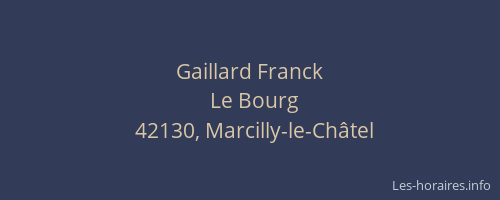Gaillard Franck