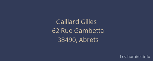 Gaillard Gilles