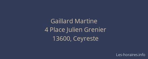 Gaillard Martine